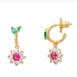 NWT Kate Spade New Bloom Flower Huggies, Multicolored